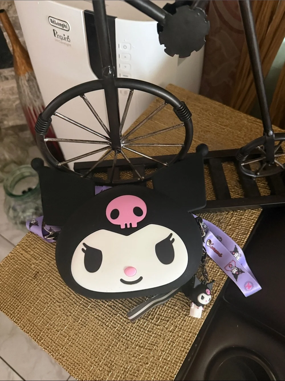 Sanrio Kuromi Black and Purple Kids Crossbody Bag